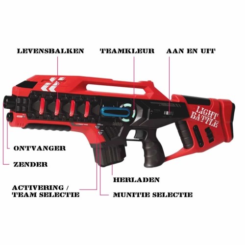Lasergame gun - Rood